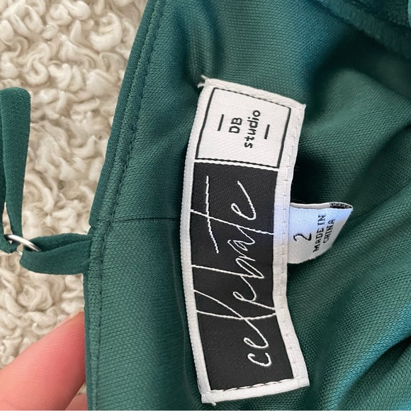 David’s Bridal bridesmaid dress size 2 juniper - Picture 4 of 5